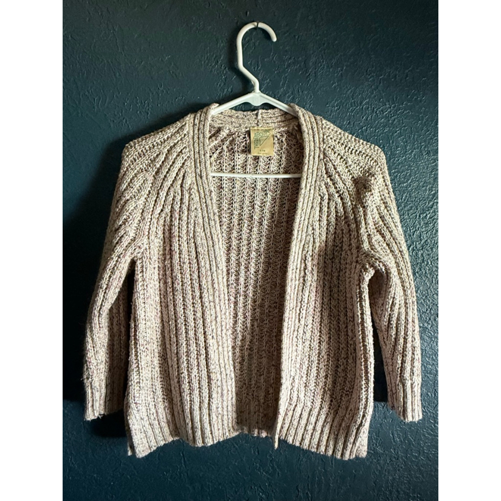 THERE ABOUTS Chunky Knit Multi-Colored Thread Cardigan Girls